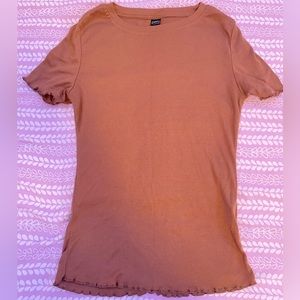 brown tee